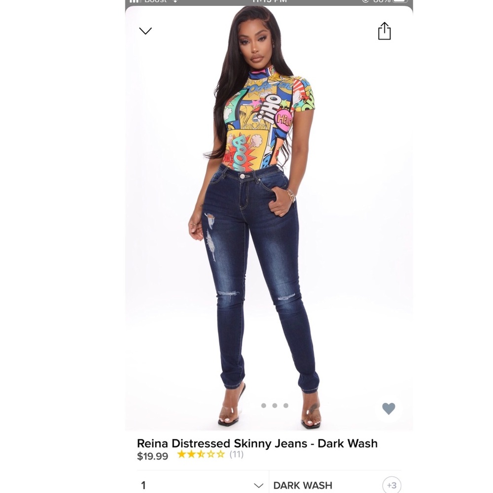 Reina Distressed Skinny Jeans-FashionNova